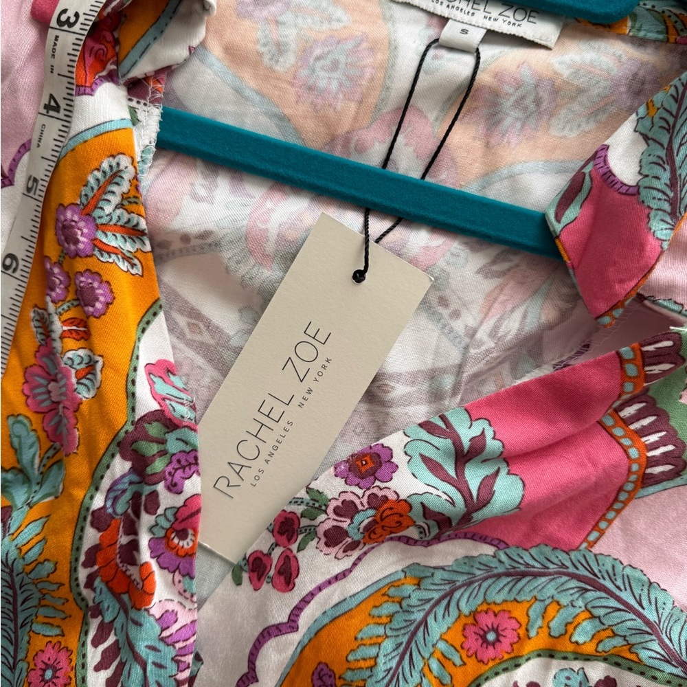Rachel Zoe Multicolor Floral Paisley  Top